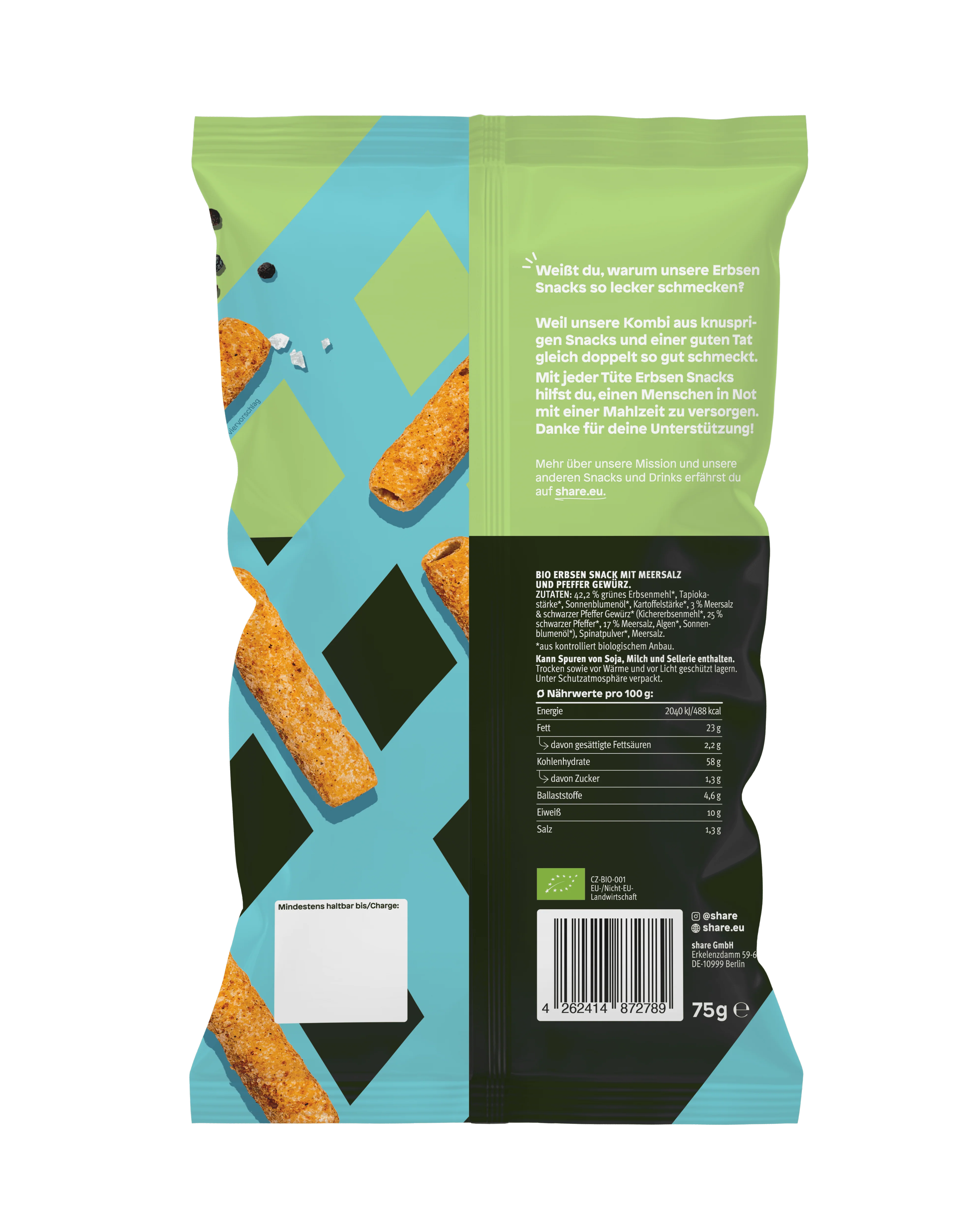 Bio Erbsen Snack Meersalz & Pfeffer - Image 5