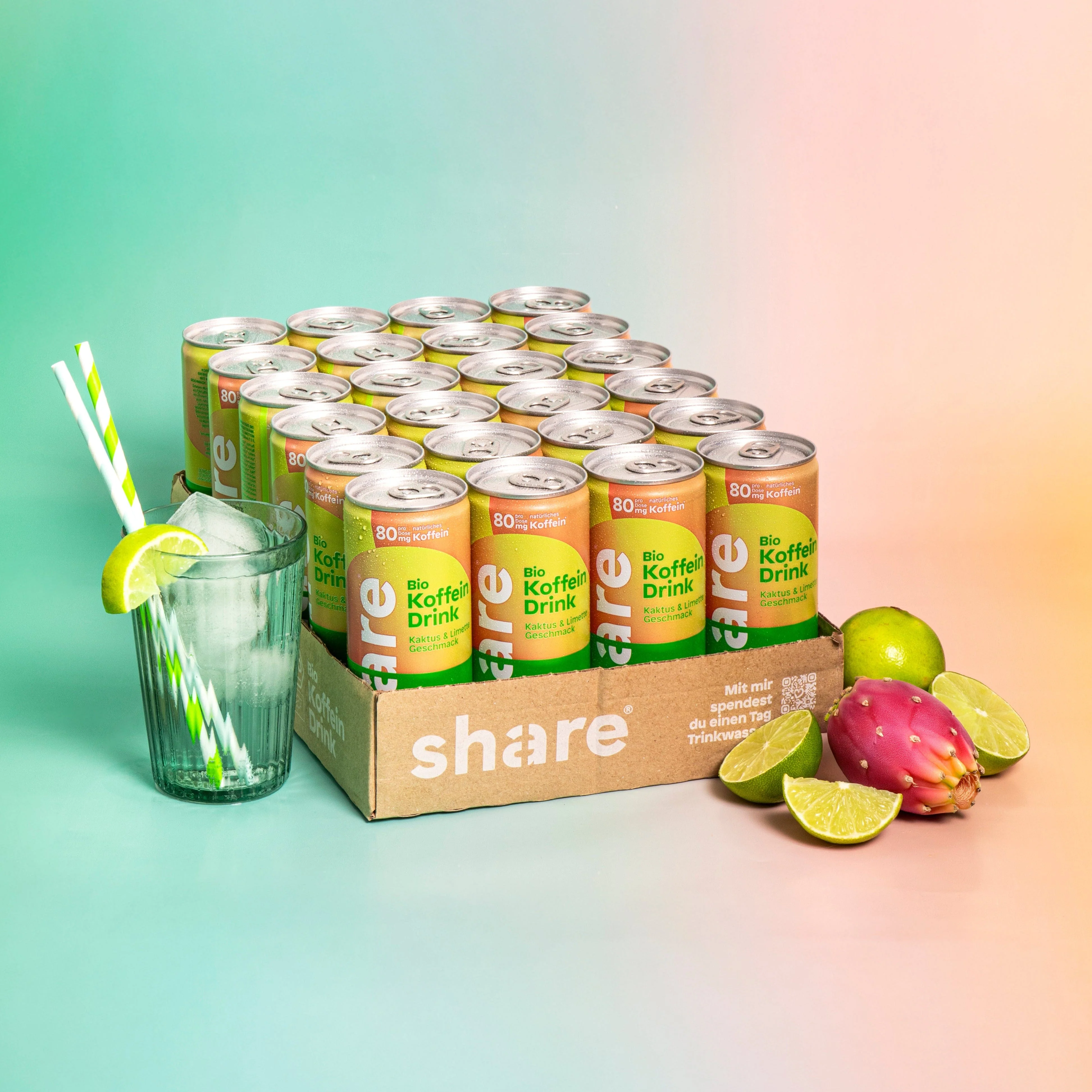 Bio Koffein Drink Kaktus & Limette - Image 3