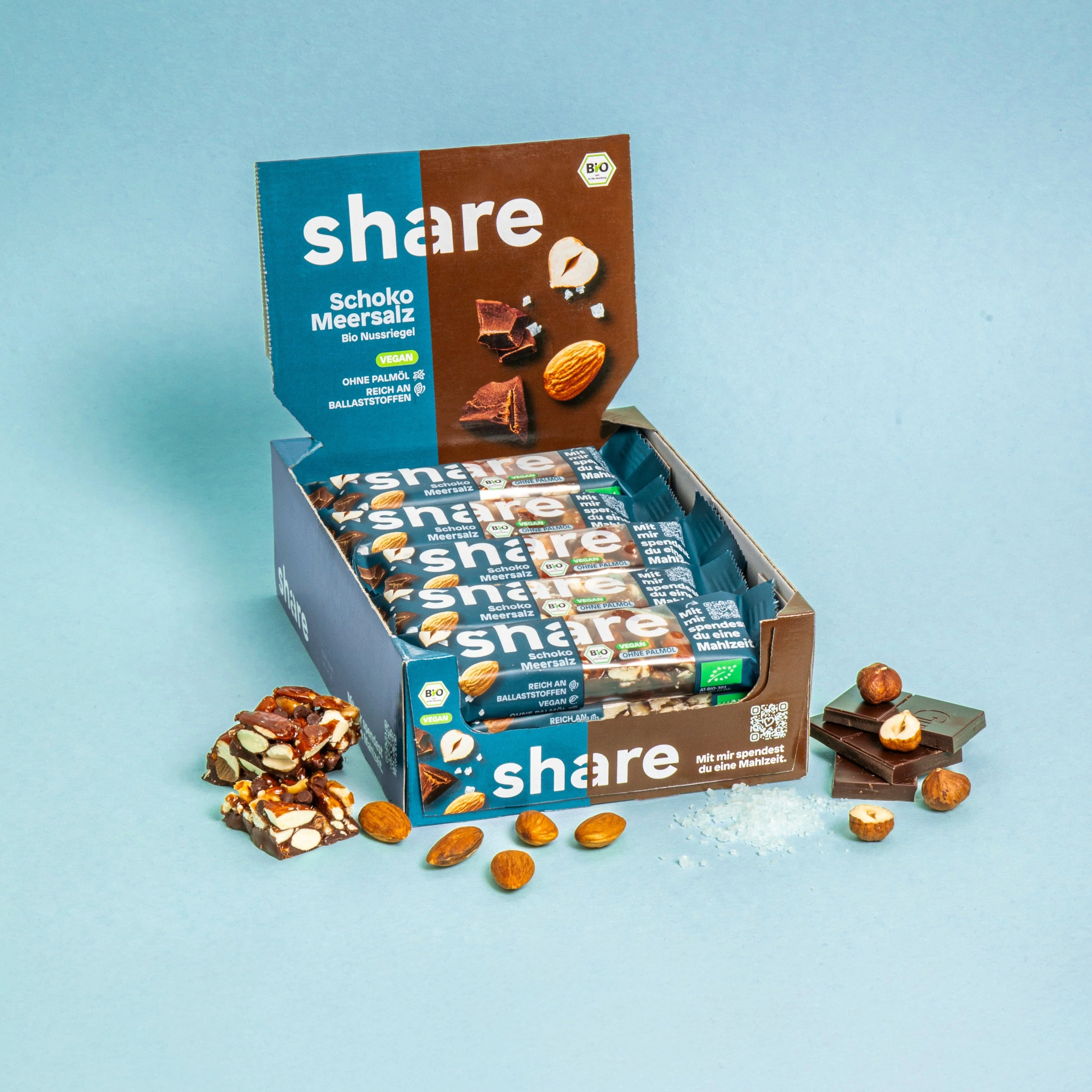 Bio Nussriegel Schoko & Meersalz - Image 3