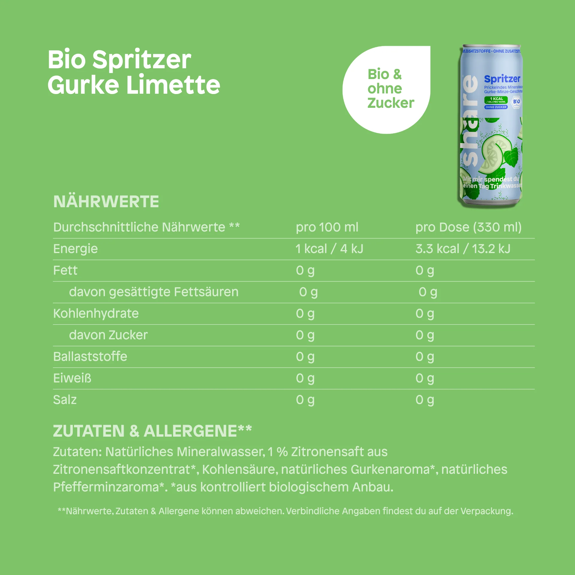 Bio Spritzer Gurke Minze - Image 8