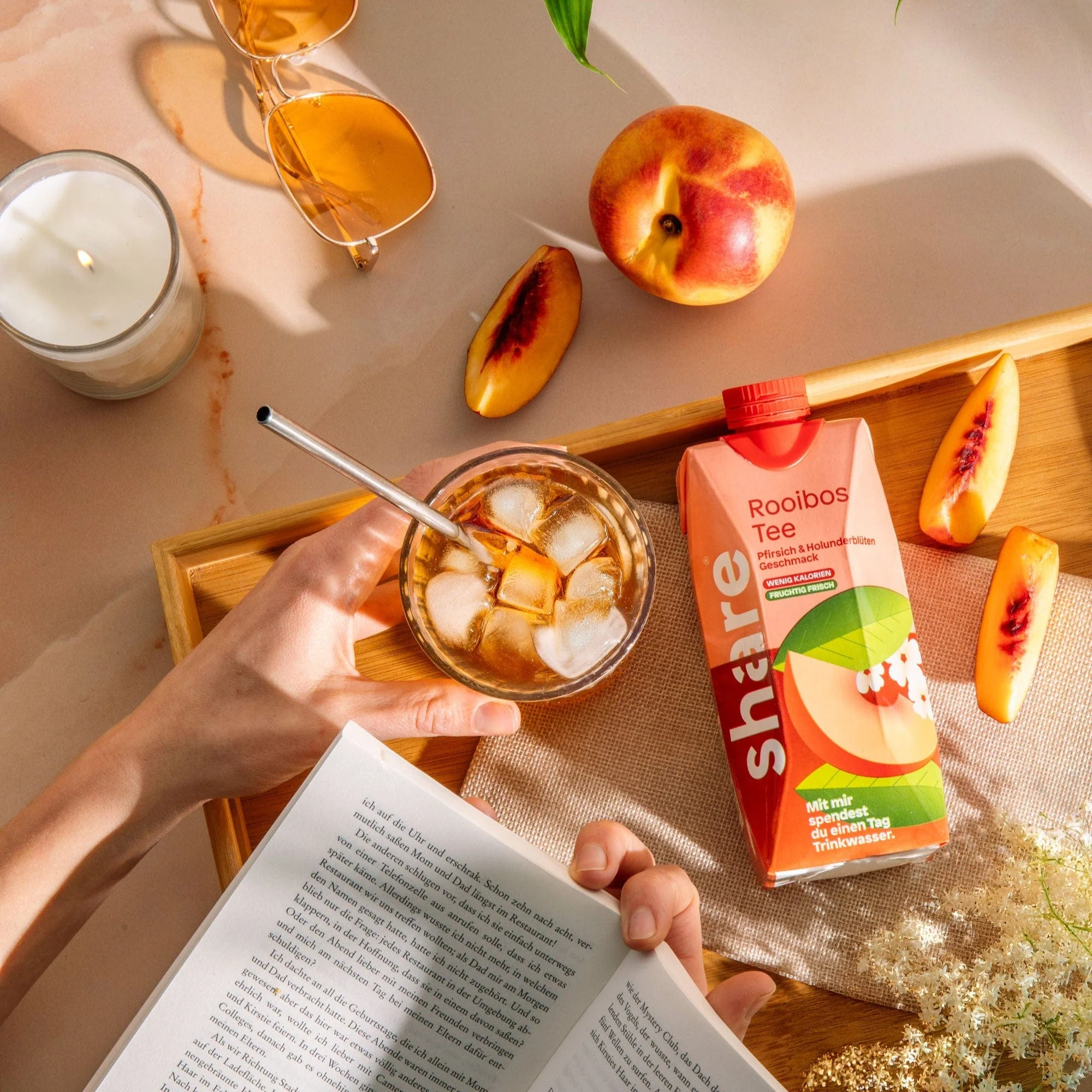 Bio Teegetränk Rooibos Pfirsich Holunderblüte - Image 4