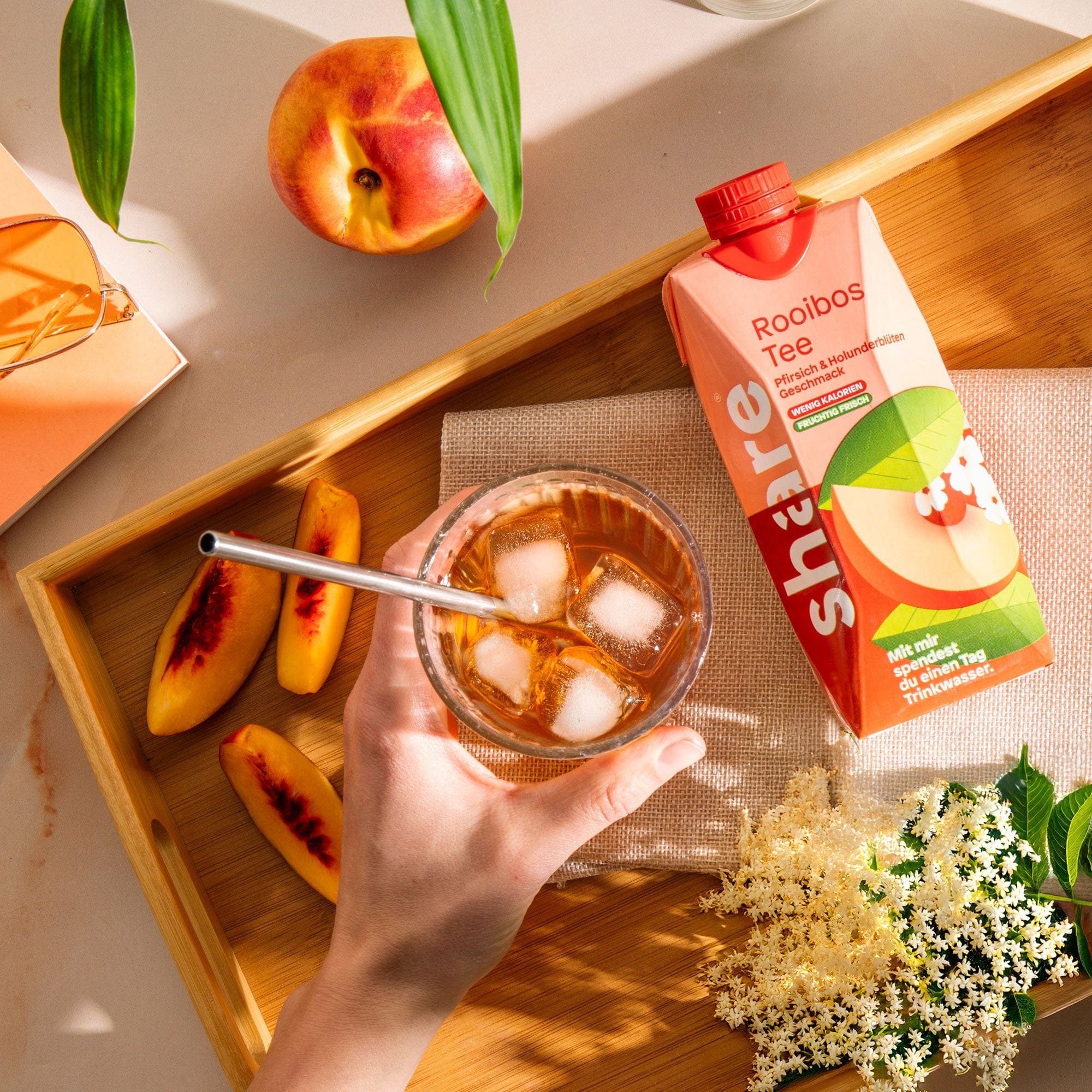 Bio Teegetränk Rooibos Pfirsich Holunderblüte - Image 5