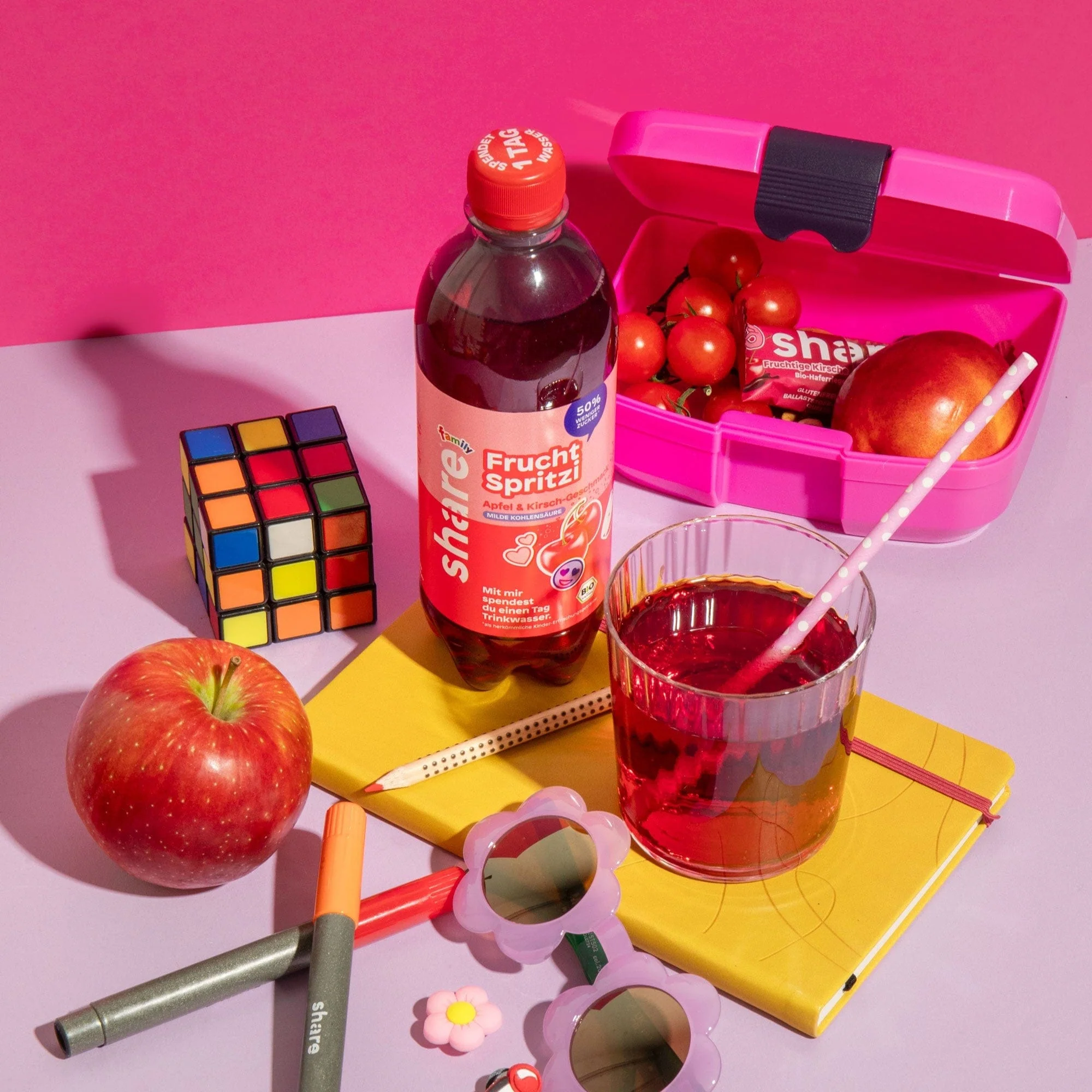 Family Bio Frucht Spritzi Apfel & Kirsch-Geschmack - Image 5