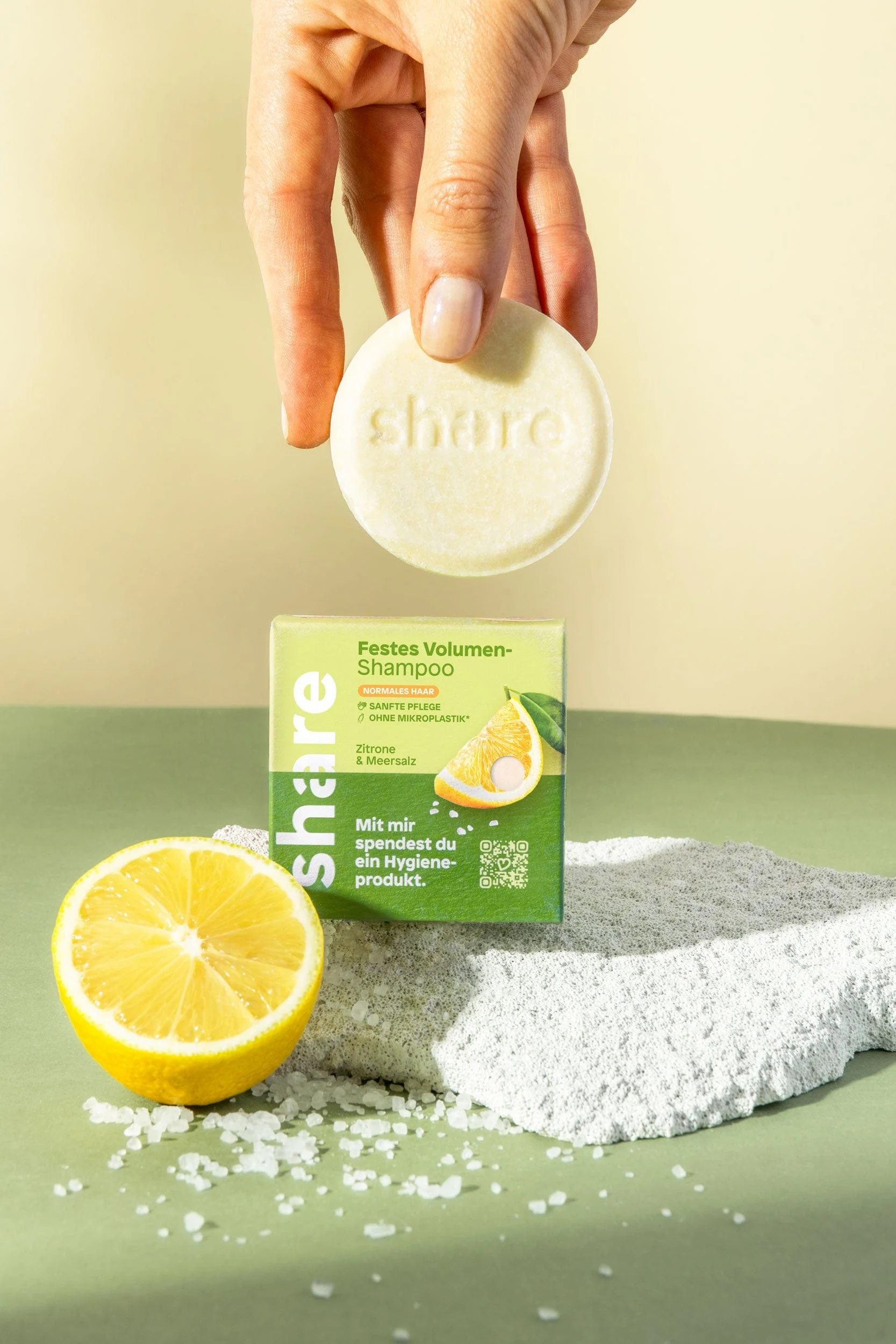 Festes Shampoo Zitrone & Meersalz - Image 4